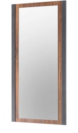 Garderobenspiegel Auburn in Eiche Stirling und Matera grau Flur Diele Spiegel 54 x 108 cm