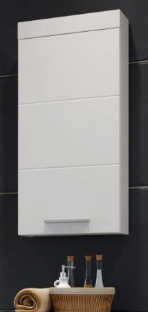 Badezimmer H�ngeschrank Aura in wei� Hochglanz Badschrank h�ngend 35 x 75 cm