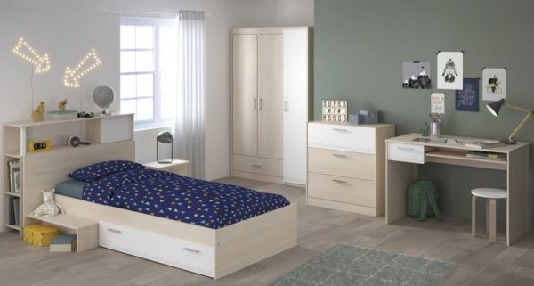 Parisot Kinder- und Jugendzimmer Set 6-teilig Charly9 in Akazie und wei�