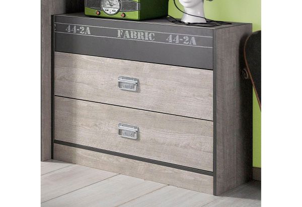 Parisot Kinder- und Jugendzimmer Set 5-teilig Fabric11 in Esche grau