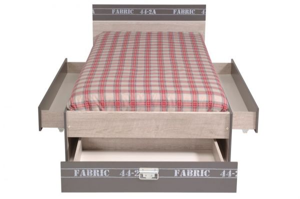Parisot Kinder- und Jugendzimmer Set 3-teilig Fabric15 in Esche grau