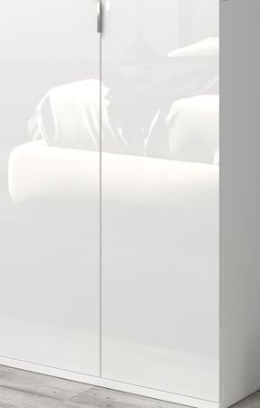 Kommode SystemX in wei� Hochglanz Mehrzweckschrank 61 x 99 cm
