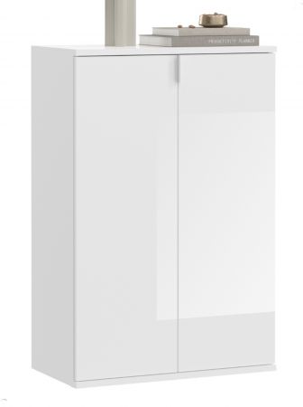 Kommode SystemX in wei� Hochglanz Mehrzweckschrank 61 x 99 cm