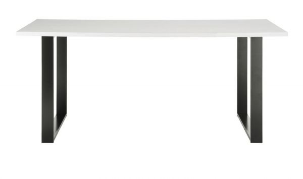 Esstisch Stove in wei� Pinie und anthrazit Landhaus K�chentisch 180 x 80 cm