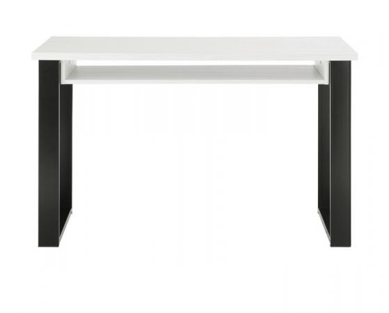 Schreibtisch Stove in wei� Pinie und anthrazit Landhaus Laptoptisch f�r Homeoffice und B�ro 125 x 60 cm