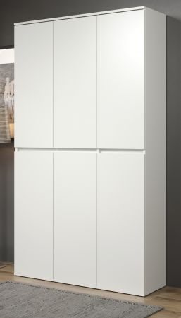 Garderobenschrank Metro in Wei�, Garderobe und Schuhschrank 111 x 191 cm