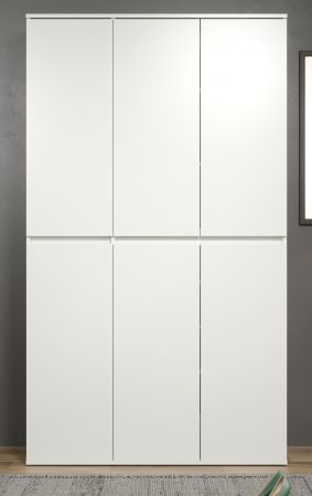 Garderobenschrank Metro in Wei�, Garderobe und Schuhschrank 111 x 191 cm