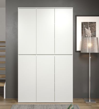 Garderobenschrank Metro in Wei�, Garderobe und Schuhschrank 111 x 191 cm