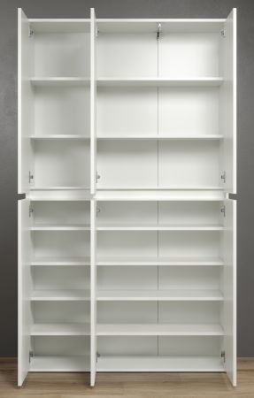 Garderobenschrank Metro in Wei�, Garderobe und Schuhschrank 111 x 191 cm