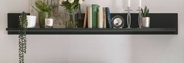 Wandboard Forres in gr�n Landhaus Wandregal 160 x 20 cm B�cherregal
