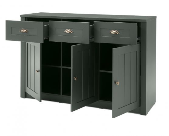 Sideboard Forres in gr�n Landhaus Kommode 130 x 86 cm