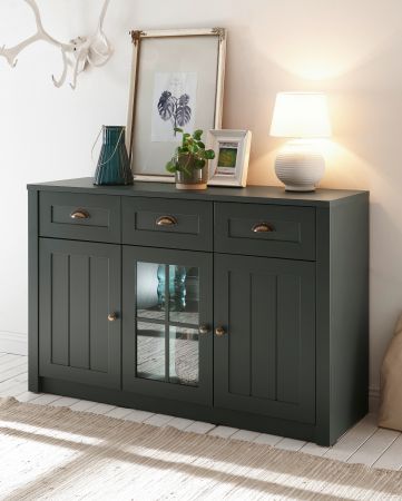 Sideboard Forres in gr�n Landhaus Kommode 130 x 86 cm