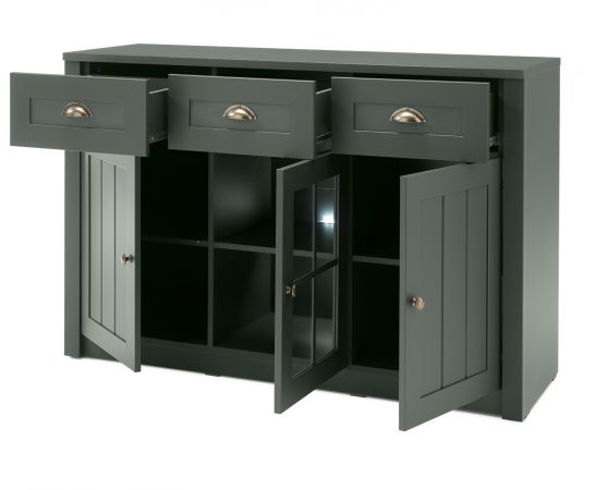 Sideboard Forres in gr�n Landhaus Kommode 130 x 86 cm