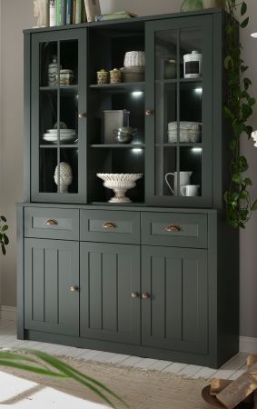 Buffetschrank Forres in gr�n Landhaus Buffet 130 x 196 cm