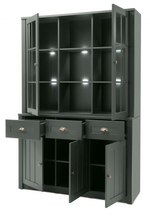 Buffetschrank Forres in gr�n Landhaus Buffet 130 x 196 cm