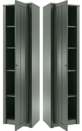 Wohnwand Forres in gr�n Landhaus Wohnkombination 4-teilig 270 x 198 cm