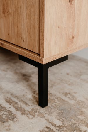 Kommode Bastia in Artisan Eiche Sideboard 81 x 87 cm