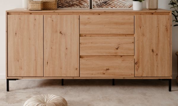 Sideboard Bastia in Artisan Eiche Kommode 170 x 87 cm