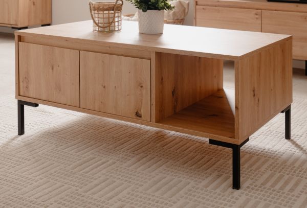 Couchtisch Bastia in Artisan Eiche Beistelltisch 100 x 60 cm