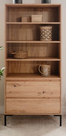 Regal Bastia in Artisan Eiche Regalschrank 78 x 165 cm