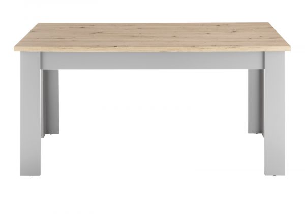 Esstisch Rideau in grau und Artisan Eiche Landhaus K�chentisch 160 x 90 cm