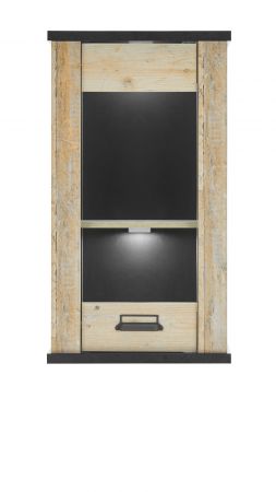 K�che H�ngeschrank Stove in Used Wood hell und anthrazit K�chenschrank h�ngend 50 x 90 cm
