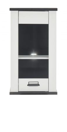 K�che H�ngeschrank Stove in wei� Pinie und anthrazit Landhaus K�chenschrank h�ngend 50 x 90 cm
