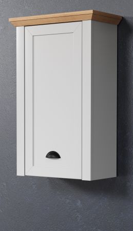 Badezimmer H�ngeschrank Landside in grau und Eiche Artisan Landhaus Badschrank h�ngend 46 x 73 cm