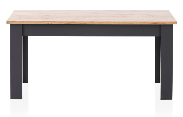 Esstisch Ribera in grau und Wotan Eiche Landhaus K�chentisch 160 x 90 cm