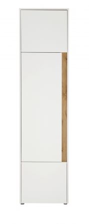 Aktenschrank Center in wei� und Wotan Eiche Stauraumschrank f�r Homeoffice und B�ro 50 x 200 cm