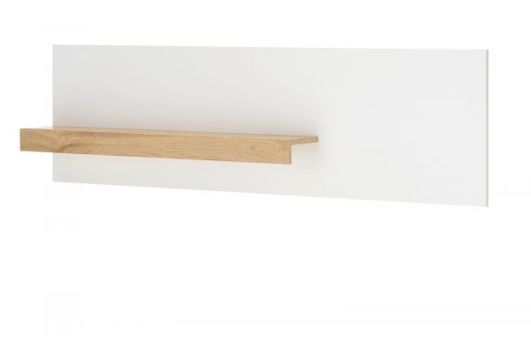 B�roregal Center in wei� und Wotan Eiche Wandregal f�r Homeoffice und B�ro 140 cm