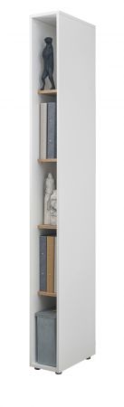 Aktenschrank Set Center in wei� und Wotan Eiche Stauraumschrank und Regal f�r Homeoffice 70 x 200 cm