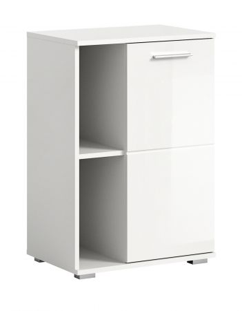 Schuhschrank Grazie in wei� Hochglanz Flurkommode 55 x 79 cm