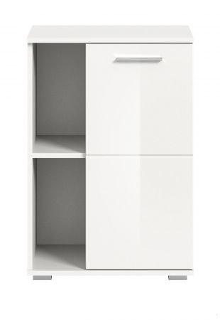Schuhschrank Grazie in wei� Hochglanz Flurkommode 55 x 79 cm