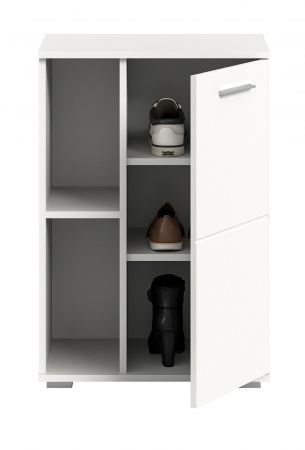 Schuhschrank Grazie in wei� Hochglanz Flurkommode 55 x 79 cm