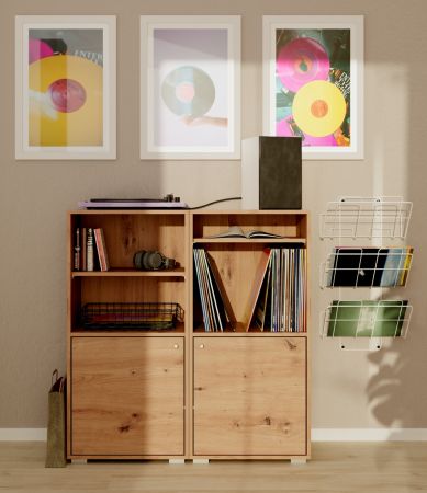 Regalschrank Fidan in Artisan Eiche Regal 46 x 97 cm