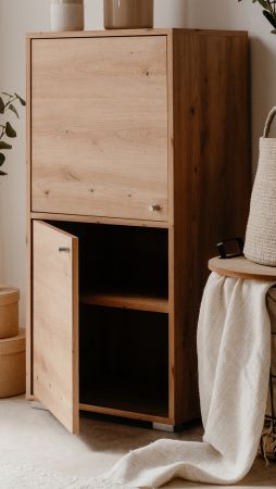 Kommode Fidan in Artisan Eiche Anrichte 46 x 97 cm