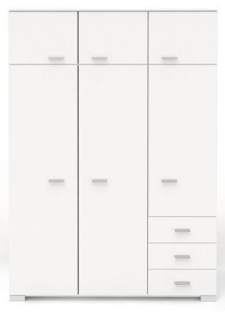 Parisot Kinder- und Jugendzimmer Sleep42 in wei� Komplett-Set 3-teilig mit Stauraumbett, Kleiderschrank und Schreibtisch