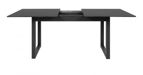 Esstisch Visby in Schiefer dunkel grau K�chentisch ausziehbar 160 / 200 x 90 cm