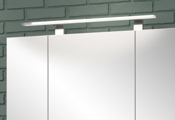 Badezimmer Spiegelschrank Jorik in Artisan Eiche und Grau, Badschrank 2-t�rig 79 x 78 cm