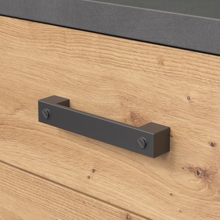 Garderobenschrank Follow in Artisan Eiche und Matera grau Flur Garderobe 62 x 199 cm
