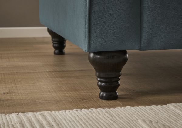 Sessel Adelina in grau Landhaus Loungesessel 110 cm