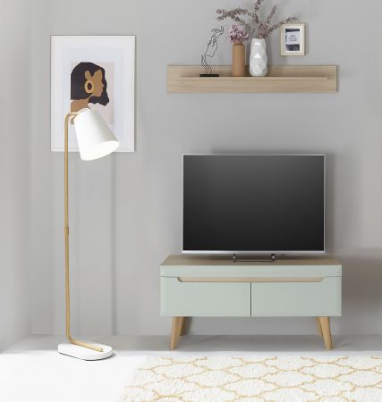 Wandboard Isgard in Scandi Eiche Wandregal skandinavisch 107 cm