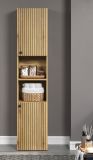 Badezimmer Hochschrank Feliz in Evoke Eiche Badschrank 40 x 186 cm