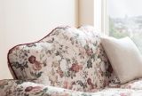 Sofa 3-Sitzer Elita in creme Landhaus Blumen Design Couch 200 cm