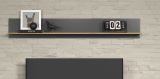 Wandboard Avila in grau und Evoke Eiche Wandregal 167 x 25 cm