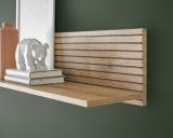 Wohnwand Merced in wei� matt und Evoke Eiche Wohnkombination 3-teilig 285 x 170 cm