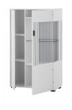 Vitrine Merced in wei� matt Wohn- und Esszimmer Highboard 75 x 125 cm