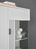 Vitrine Merced in wei� matt Wohn- und Esszimmer Highboard 75 x 125 cm