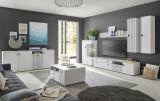 Vitrine Merced in wei� matt Wohn- und Esszimmer Highboard 75 x 125 cm
